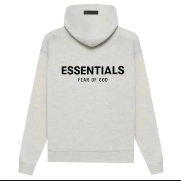 Fear of God Essentials Hoodie/Sweatshirt Light Oatmeal NWT FOG Bag - Picture 2 of 10